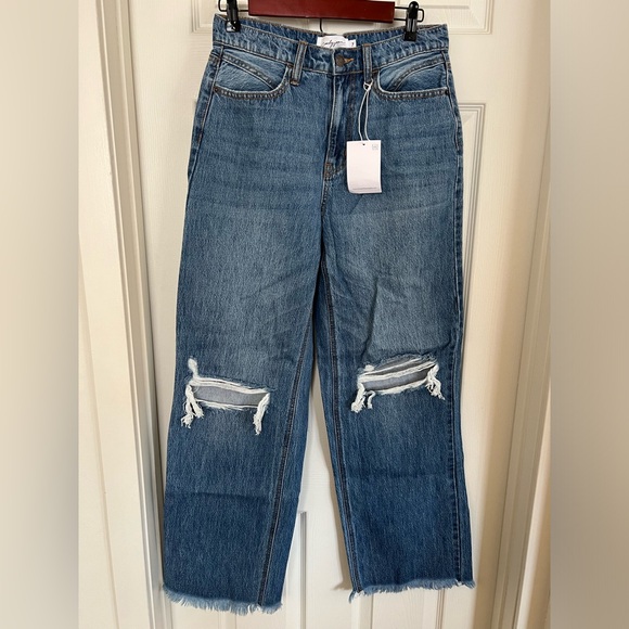 NEW CJLA Malibu Wide Leg Jeans, Medium Wash Size 7 - Picture 5 of 6